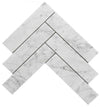 Fischgräten Marmor Fliese Weiss Grau Mosaik Fliese