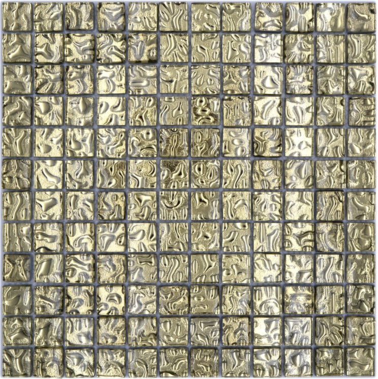Flüssiges Gold Spiegel Glas Mosaikfliese