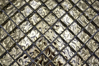 Flüssiges Gold Spiegel Glas Mosaikfliese Lava