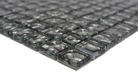 Flüssiges Silber Spiegel Glas Mosaikfliese Grau