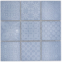 Florenz Blau Muster Keramik Mosaik Fliesen