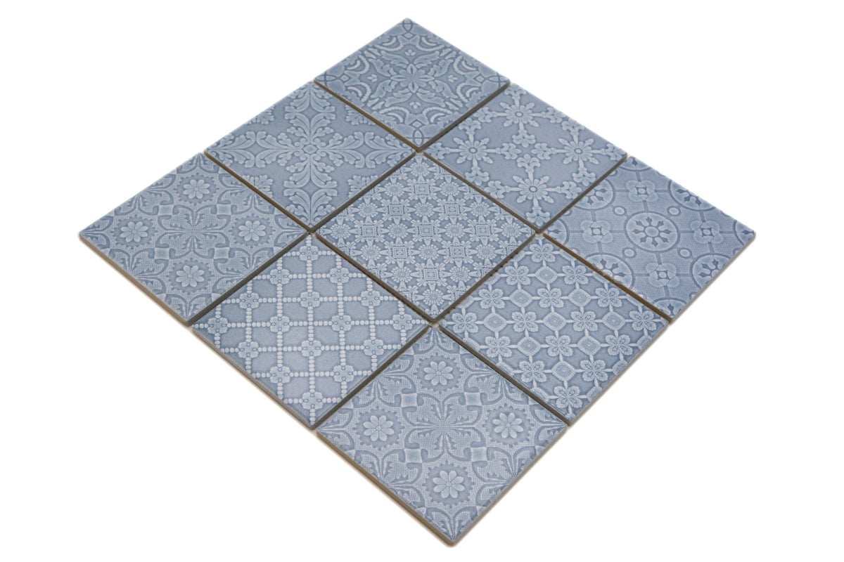 Blau Muster Keramik Mosaik Fliesen Günstig Online Kaufen