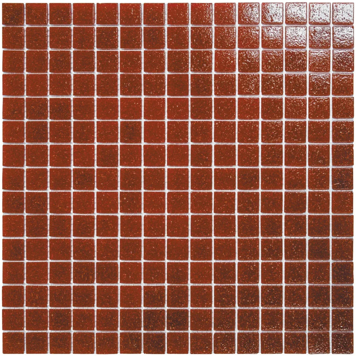 Rote Körnig Quadrat Glas Mosaik Fliese
