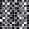 Galaxy Metallic Schwarz Mosaikfliese Selbstklebend