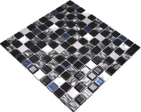 Galaxy Metallic Schwarz Mosaikfliese Selbstklebend Mx