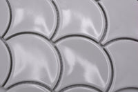 Gelato Weiss Keramik Mosaikfliese Muschel Plättli