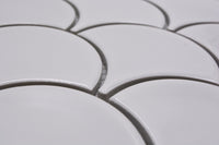 Gelato Weiss Keramik Mosaikfliese Muschel Schweiz