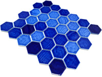 Genfersee Blaue Hexagon Mosaikfliese Honig