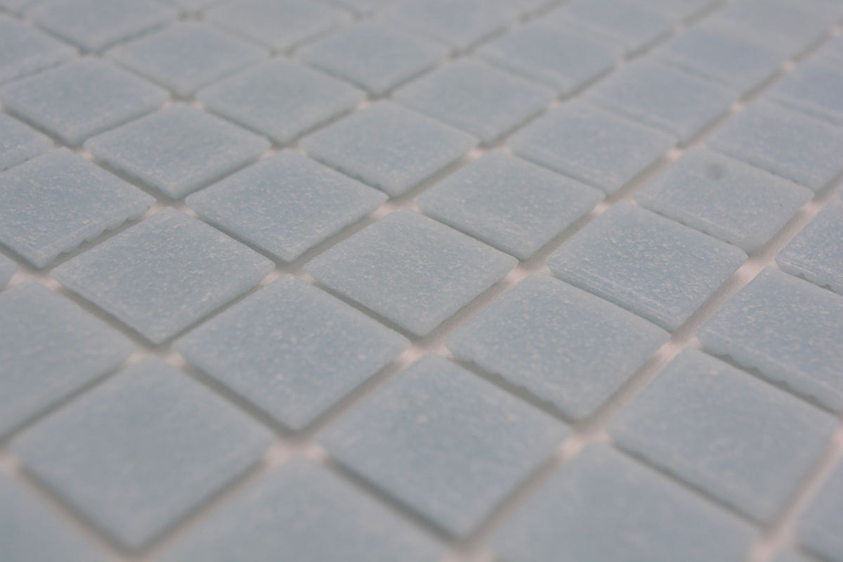 Glas Eisblau Mosaikfliese für Küche & Bad Papierverklebt