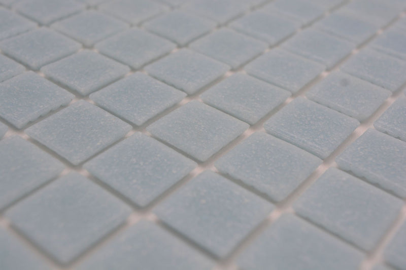 Glas Eisblau Mosaikfliese für Küche & Bad Papierverklebt