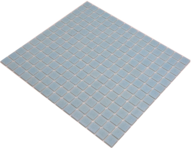 Glas Eisblau Mosaikfliese für Küche & Bad Papierverklebte Plättli