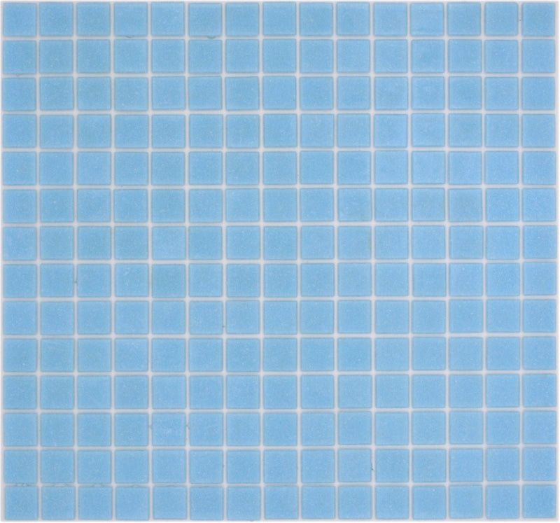 Glas Mosaikfliese Pool Sky Blau