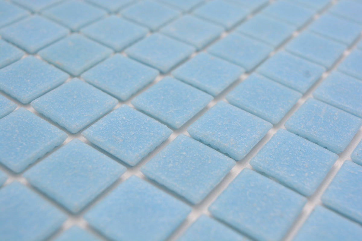 Glas Mosaikfliese Pool Sky Blau Plättli