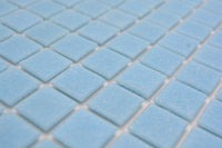 Glas Mosaikfliese Pool Sky Blau Plättli