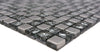 Glas Mosaikfliese Silber  Crystal