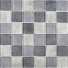 Glas Mosaikfliese Zürich Grau Mix Plättli