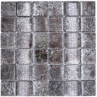 Glas Schwarz Mosaik Fliesen Matte