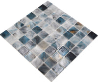 Glasmosaik Gletscherblau Plättli für Pool, Küche & Bad Muster Fliesen