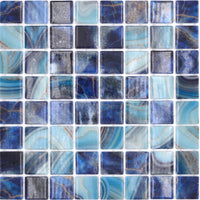 Glasmosaik Pool Baltic Shell Blau