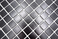 Glasmosaik Schwarz Noir für Wand und Boden 327 × 305 mm Plättli
