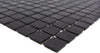 Glasmosaik Schwarz Noir für Wand und Boden 327 × 305 mm Quadrat