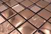 Glasmosaikfliese Bern Kupfer 300 x 300 mm Bronze