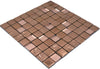 Glasmosaikfliese Bern Kupfer 300 x 300 mm Bronze Plättli