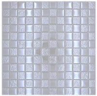 Glasperl Weiss Metallic Mosaikfliese