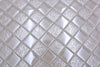 Glasperl Weiss Metallic Mosaikfliesen
