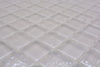 Glas Weiss Metallic Mosaikfliese