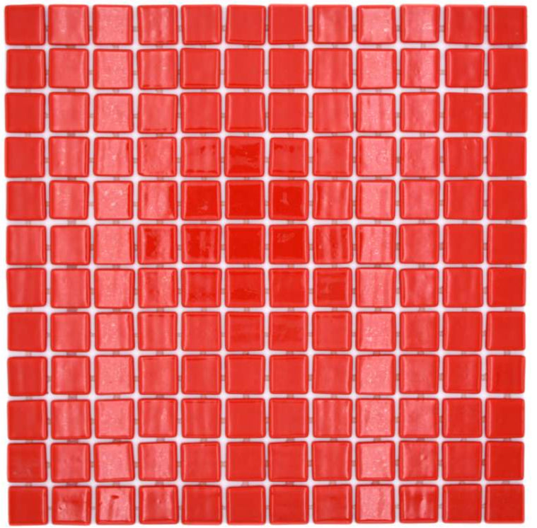Glass Rot Swimming Pool Mosaik Fliese
