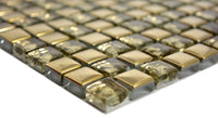 Gold Crystal Mosaikfliese Glanz 30x30 cm Plättli