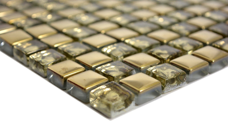 Gold Crystal Mosaikfliese Glanz 30x30 cm Plättli