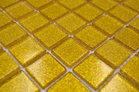 Gold Glitzer Glasmosaik Fliesen 1