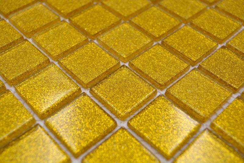 Gold Glitzer Glasmosaik Fliesen 1
