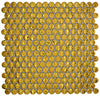 Gold Knopf Keramik Mosaikfliese