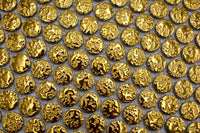 Gold Knopf Keramik Mosaikfliesen