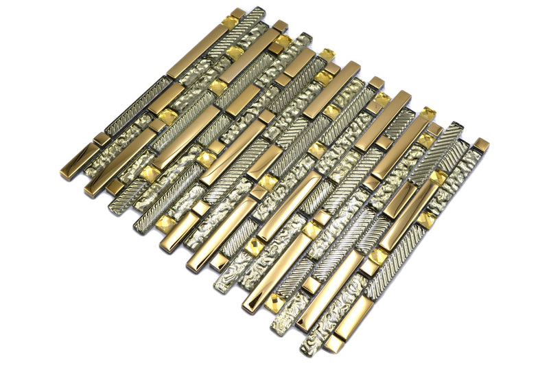Gold Mix Mosaikfliesen