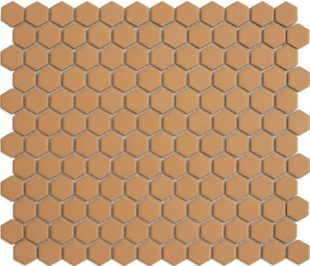 Gold Matt Hexagon Anti Rutsch Mosaik Fliese R11