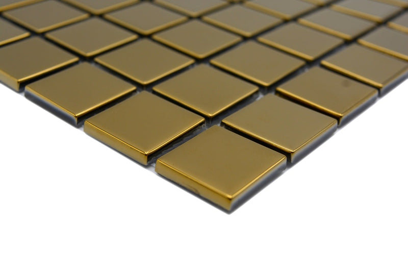 Gold Glas Mosaik Fliese