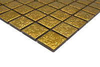 Gold Keramik Mosaik Plättli
