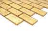 Gold Ziegel Glasmosaik Fliese