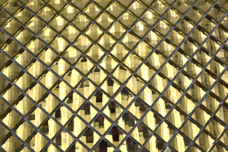 Goldkristall Mosaikfliese Diamant 3D Glasoptik Schweiz