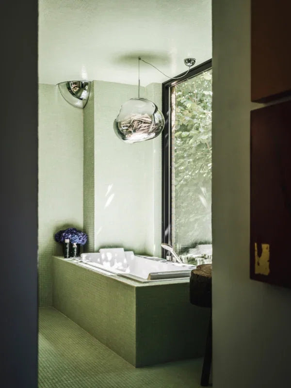 Grün Körnig Quadrat Glas Mosaik Fliese