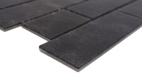 Granitglanz Mosaik Mauerfliese Glass Effekt Plättli Schwarz