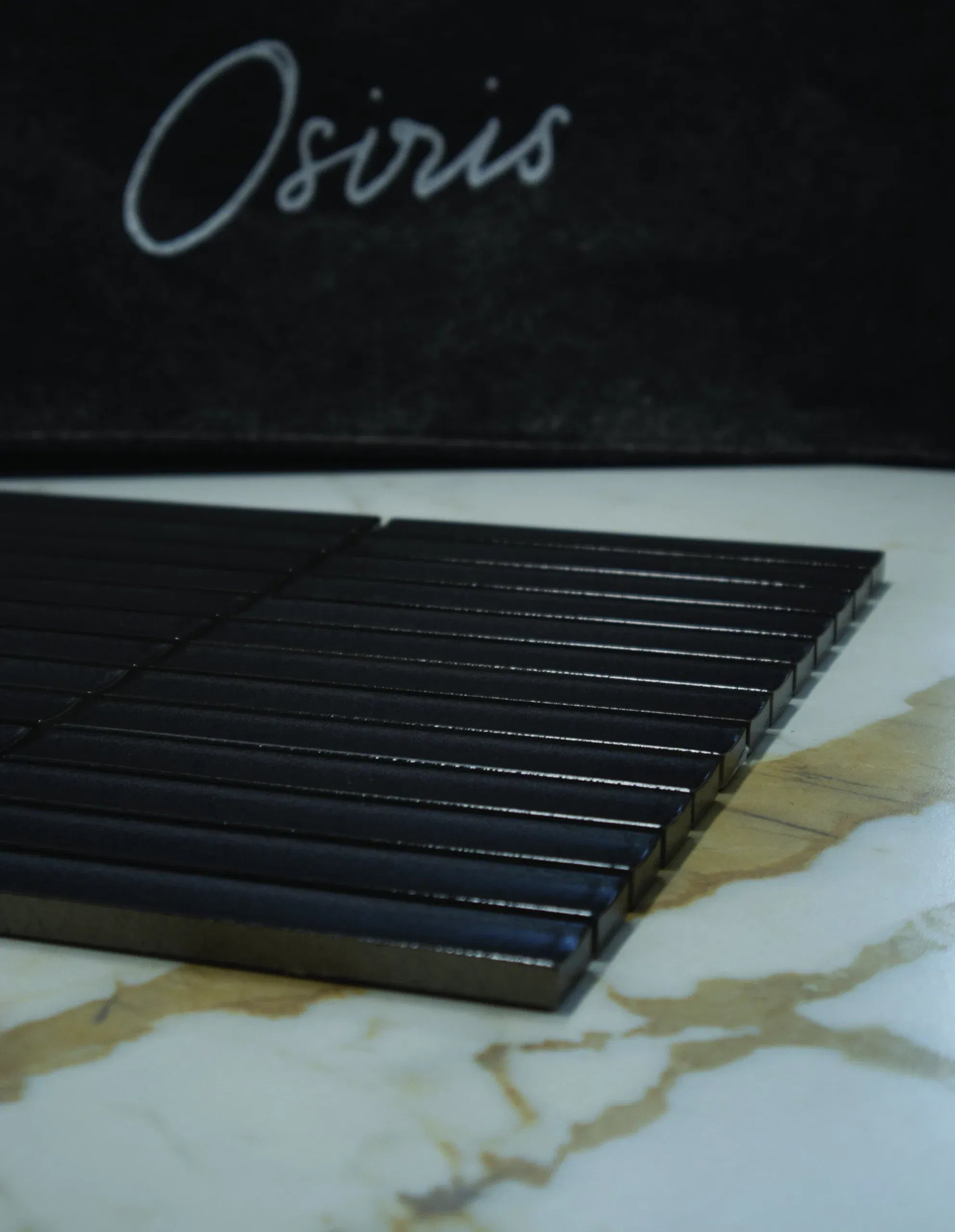 Graphit Carbon Porzellan Kitkat Stick Mosaikfliese Glanz Wand Fliese Online Kaufen Architektur