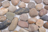 Grau Beige Fluss Kiesel Pebble Mosaikfliesen