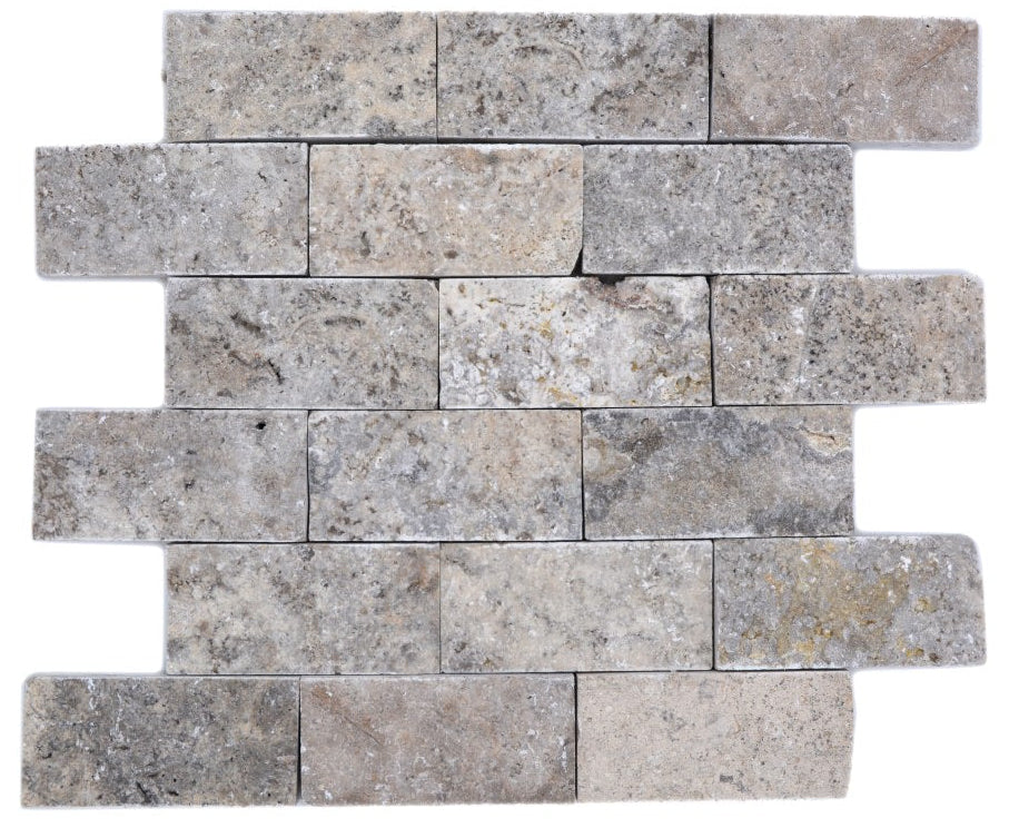 Grau Brick Splitface Mosaikfliese