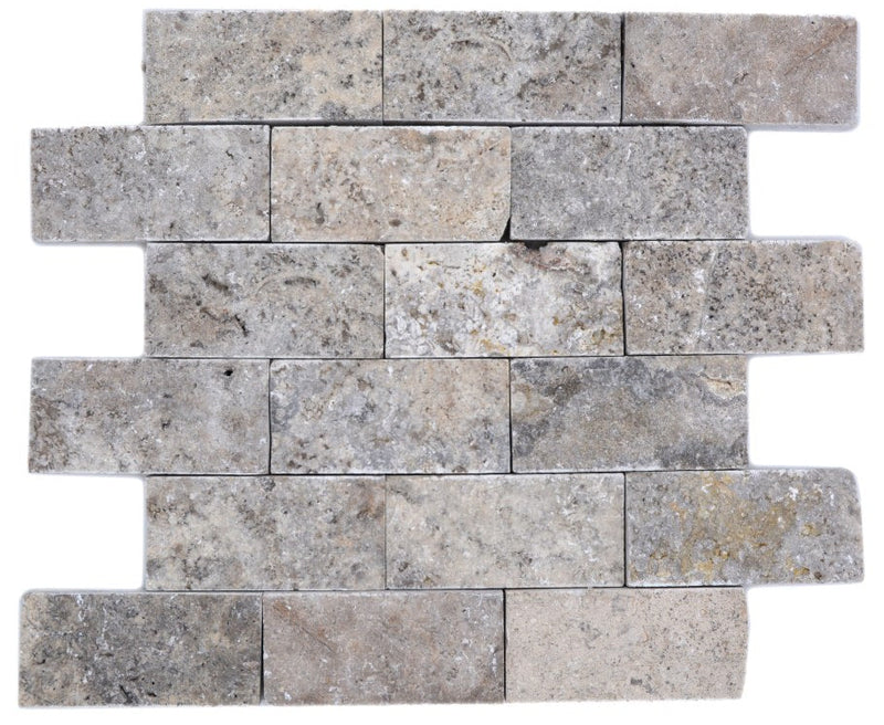 Grau Brick Splitface Mosaikfliese