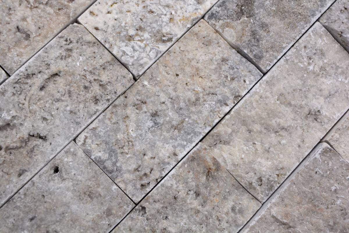 Grau Brick Splitface Mosaikfliesen